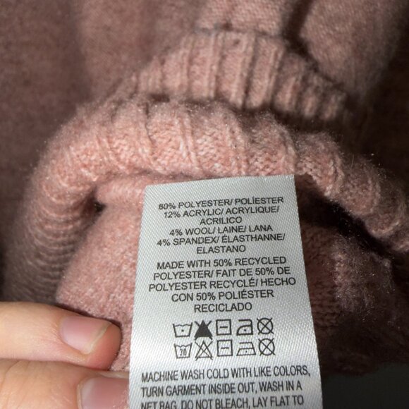 Lucky Brand Pink Sweater Size L Soft Knit Crewneck Cozy Relaxed Fit - Picture 6 of 7